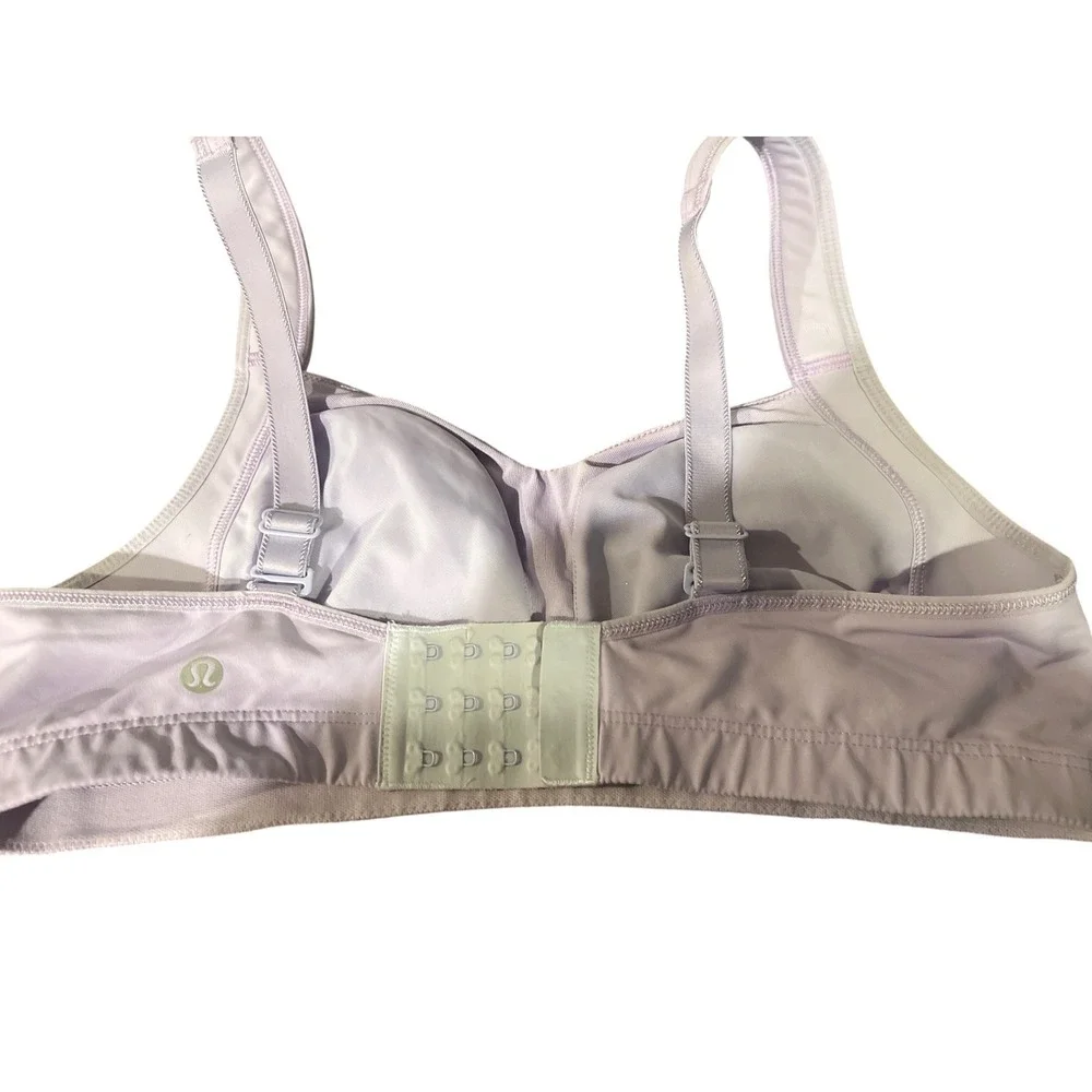 Lululemon‎ Run Times Bra Light Purple High Impact Sports Bra Lavender 36C